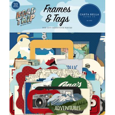 Carta Bella Road Trip Die Cuts - Frames & Tags